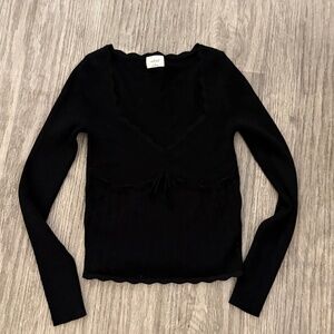 Aritzia Wilfred Soloist Long Sleeve Top